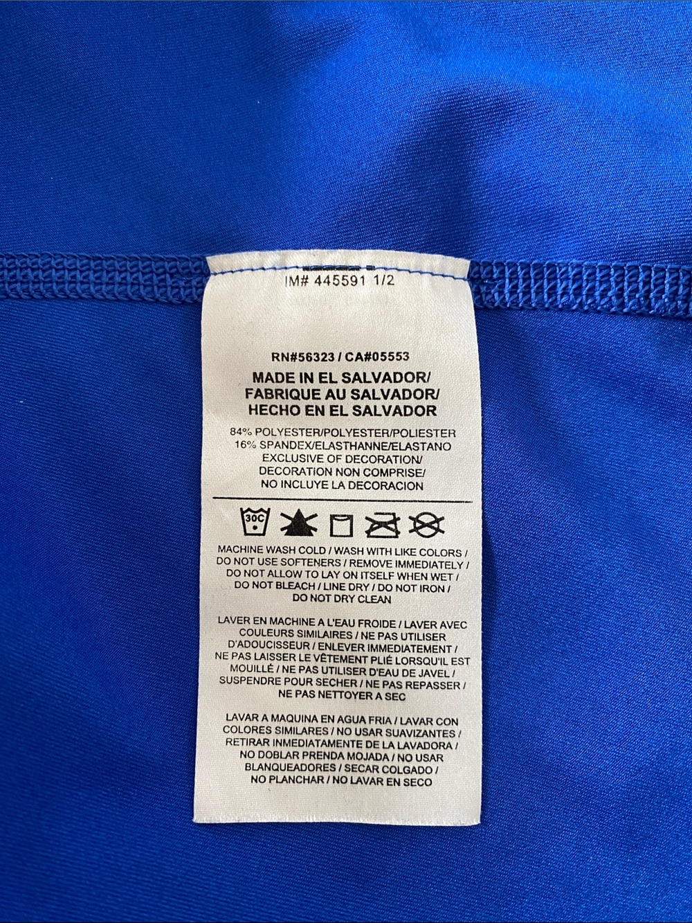 Nike Pro Tank Blue Sleeveless Fitness Top Women’s XL 589369-480 - Picture 5 of 5